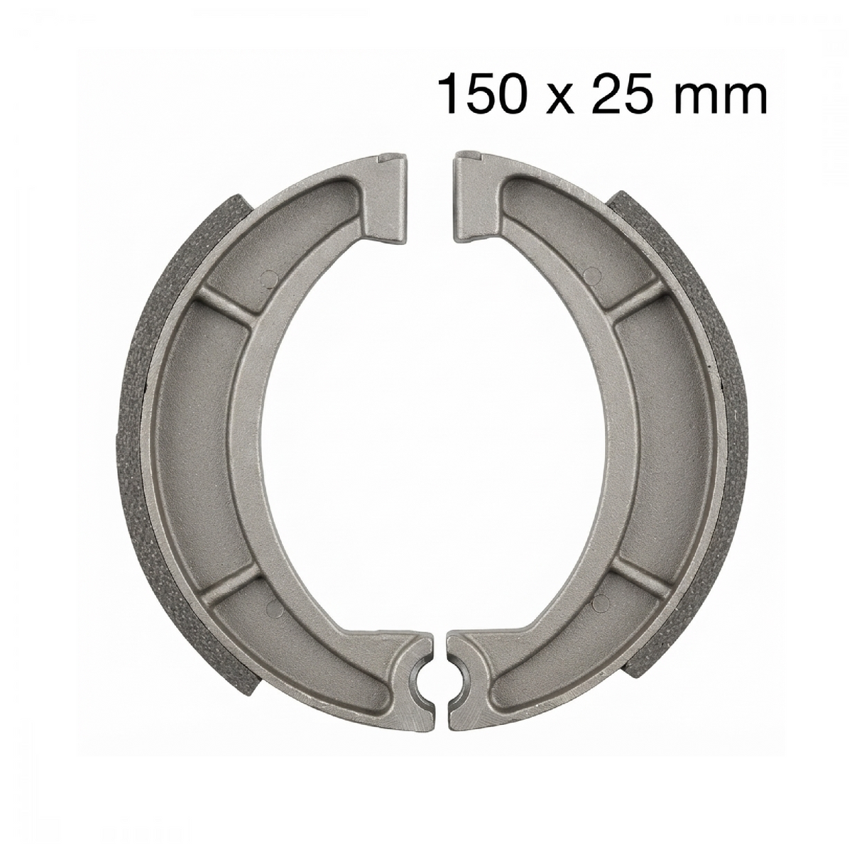 EBC Y510G Bremsbacken ohne Federn für Yamaha DT, RD, SR, XC, XT und YZ – 150 × 25 mm