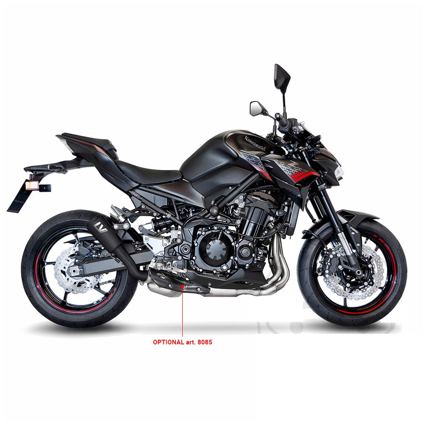 LEOVINCE LV-10 Full Black Schalldämpfer Kawasaki Z 900 ABS 2020-2024