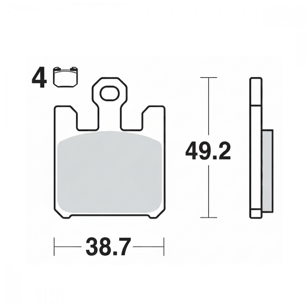 TRW MCB742SV Sinter-Bremsbeläge vorne für Kawasaki VN 1600, ZX-10R, ZX-12R, ZX-6R 636, ZX-6RR sowie Suzuki GSX-R 1000 und VZ 1600 – SV Sinter, Satz