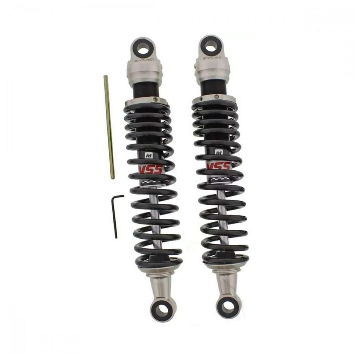 YSS 789.02.19 Federbein-Satz für Kawasaki ZRX 1100 / ZRX 1200 / S / R – Gasdruck, 360 mm, schwarze Federn