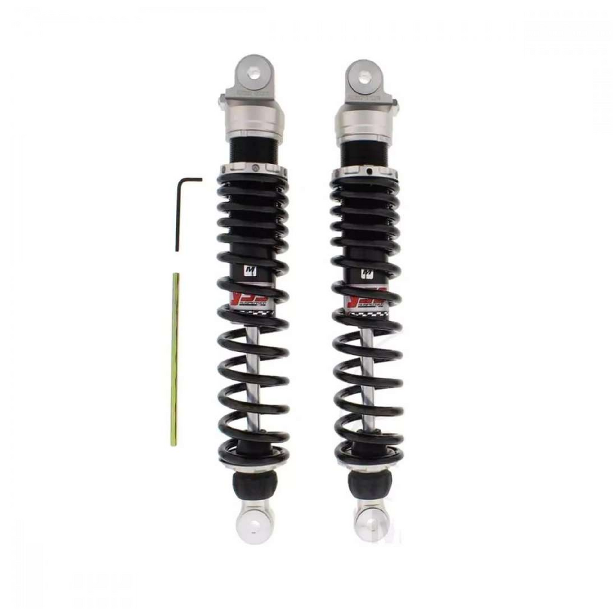 YSS RZ362-370TR-04-88 Federbein-Satz für Yamaha XT 500 – Gasdruck, 370 mm, schwarze Federn