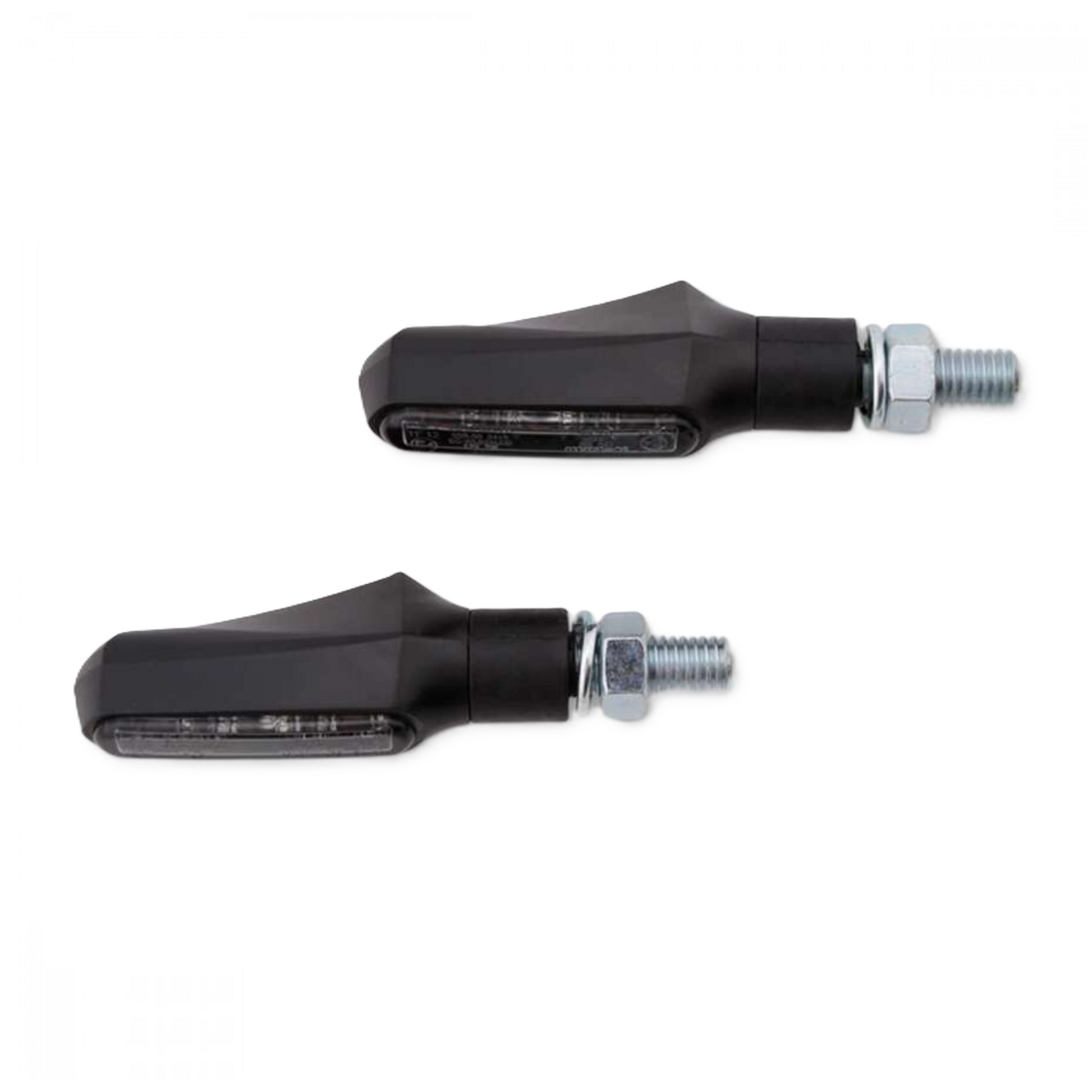 SHIN-YO SHORTY FIN LED Blinker Paar schwarz – Motorrad Universal Blinker Ersatzteil