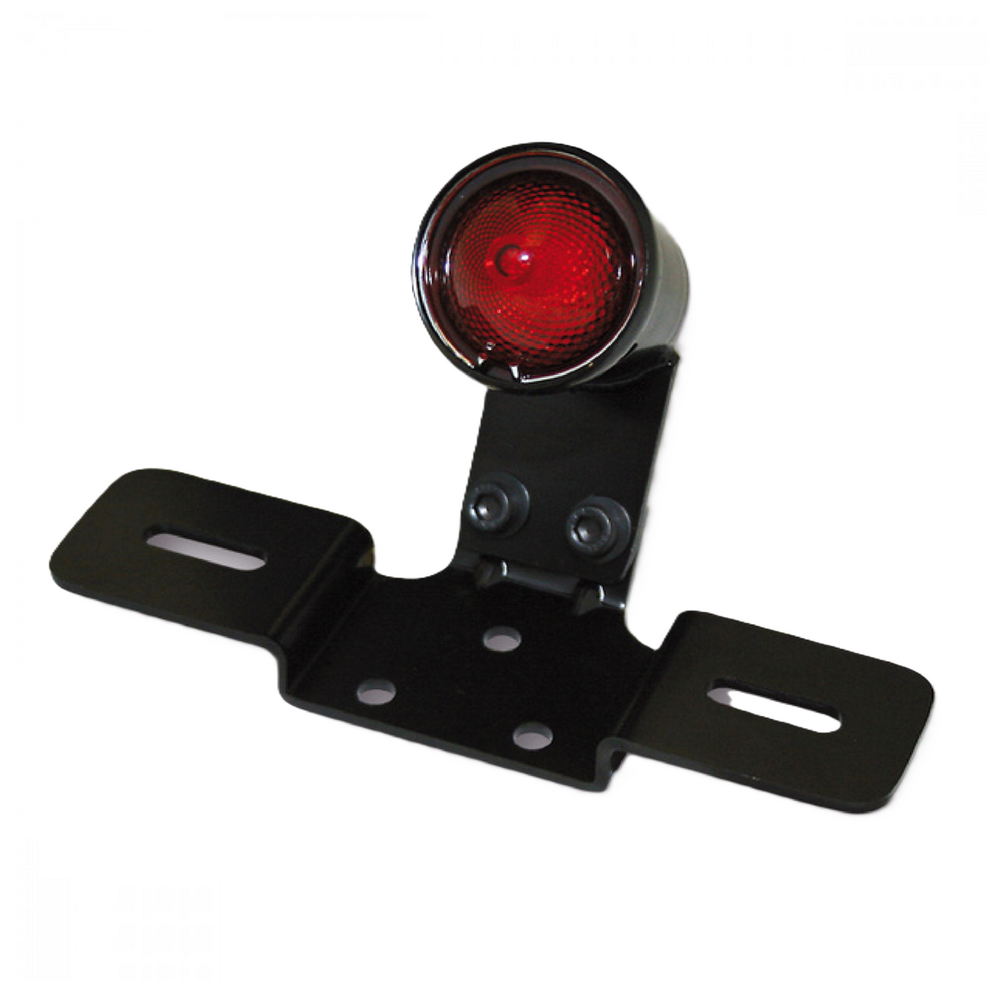 SHIN-YO Old School TYP3 LED Rücklicht schwarz rotes Glas – Motorrad Universal Rücklicht Ersatzteil