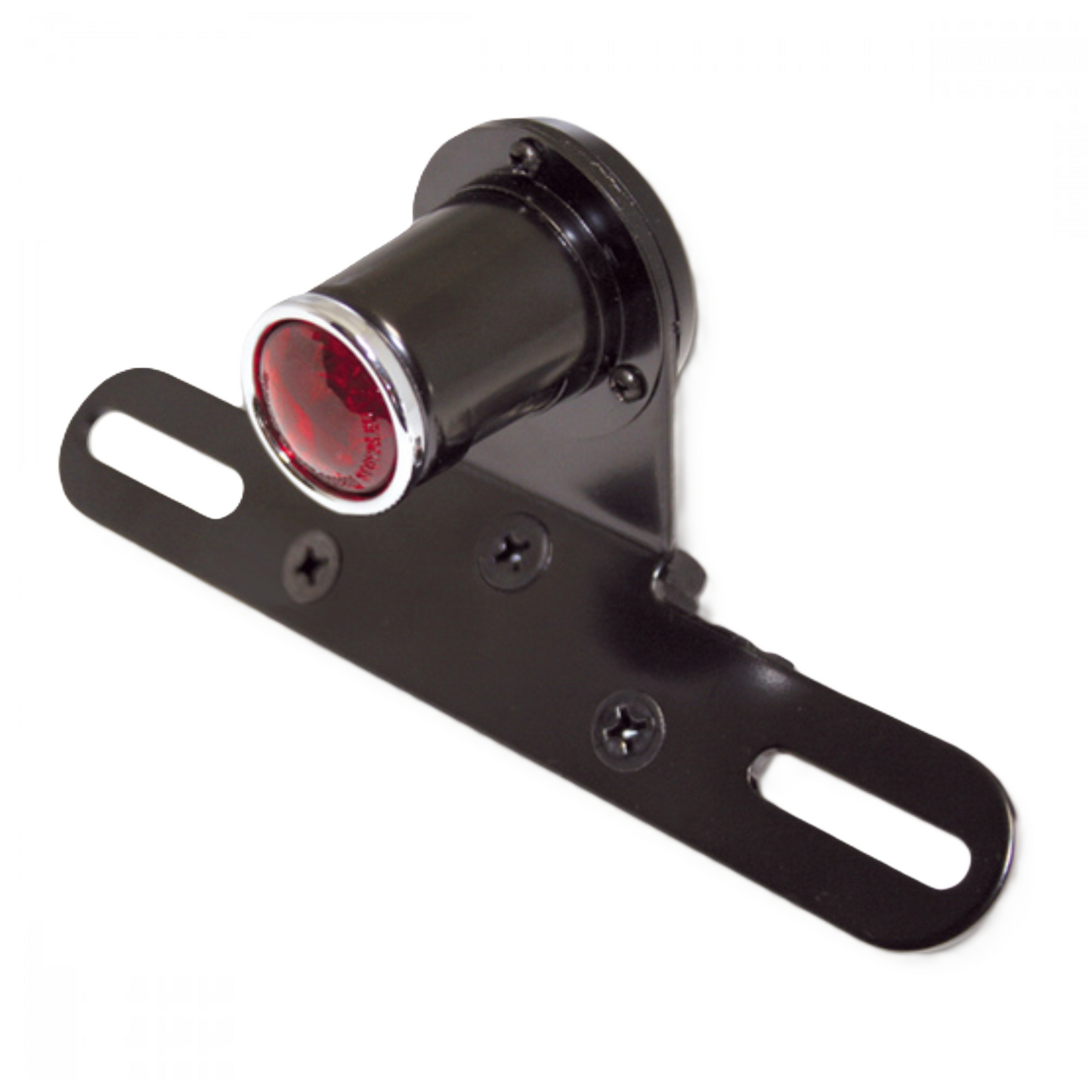 SHIN-YO Old School TYP5 LED Rücklicht schwarz rotes Glas – Motorrad Universal Rücklicht Ersatzteil