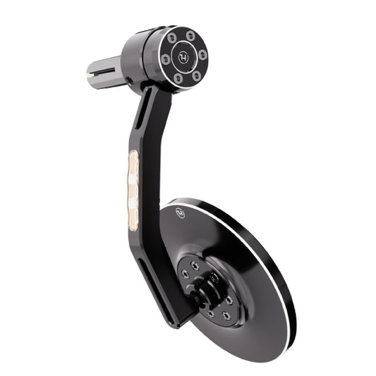 HIGHSIDER Pro Conero Lenkerendenspiegel mit LED-Blinker – Motorrad Bar End Spiegel Blinker Kombination