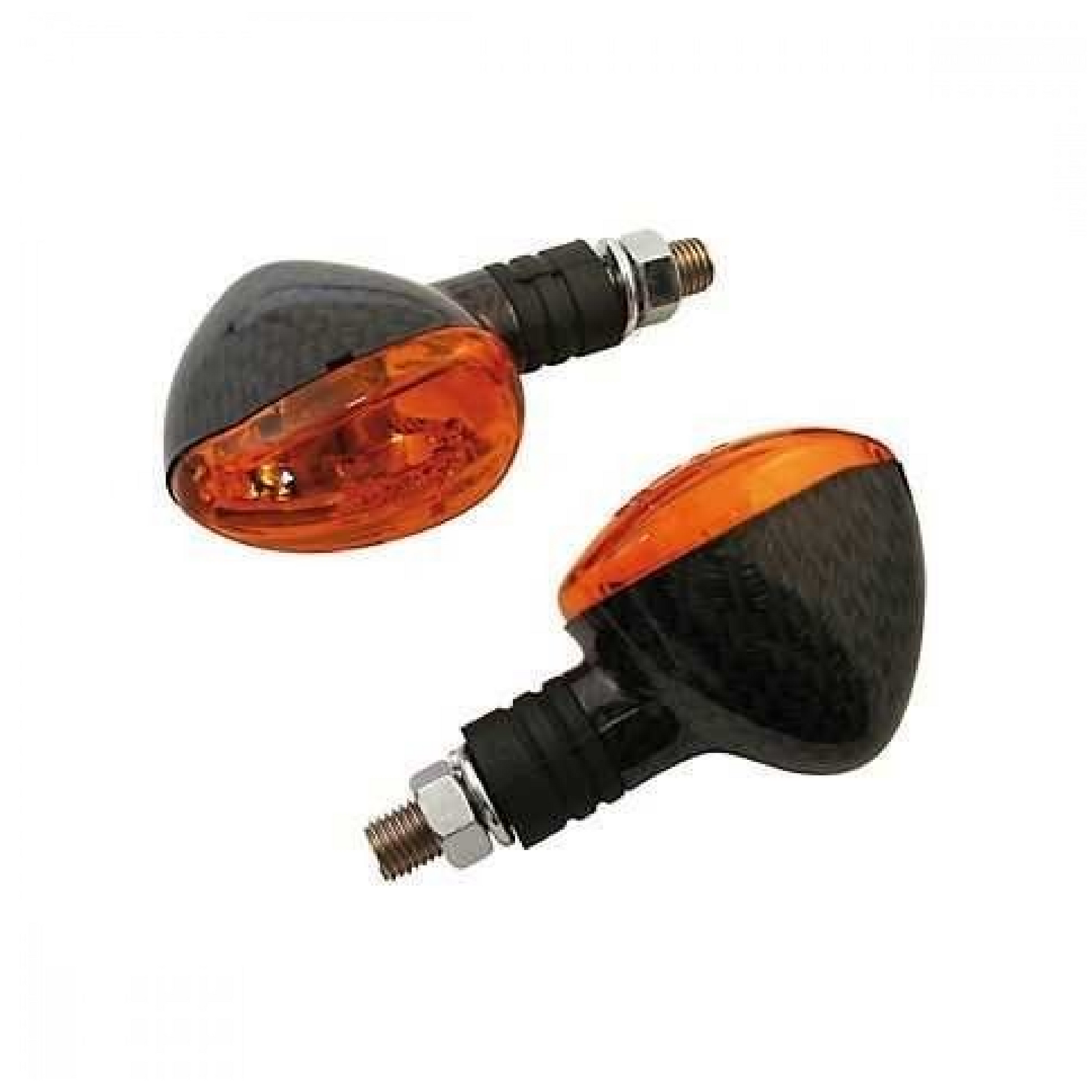 SHIN-YO Mini LED Blinker Little Duke Carbon-Look Paar – Motorrad Universal Blinker Ersatzteil