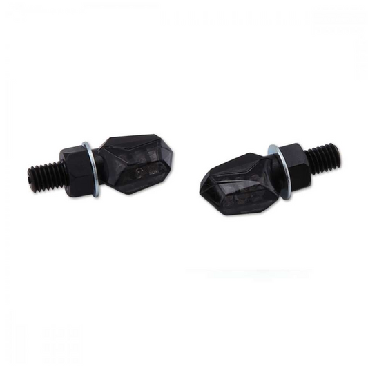 SHIN-YO LED Blinker TINY Paar schwarz – Motorrad Universal Mini Blinker Ersatzteil