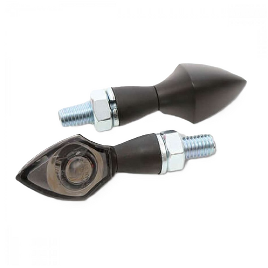 HIGHSIDER Pro Pen Head LED Blinker Paar schwarz – Motorrad Universal Blinker Ersatzteil