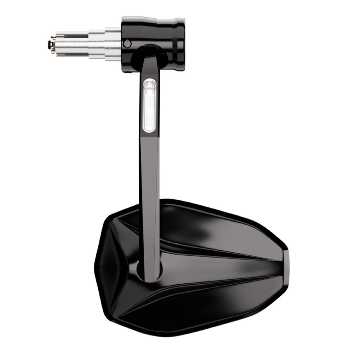 HIGHSIDER Pro VICTORY RIM Lenkerendenspiegel mit LED Blinker Detailansicht – Motorrad Bar End Spiegel