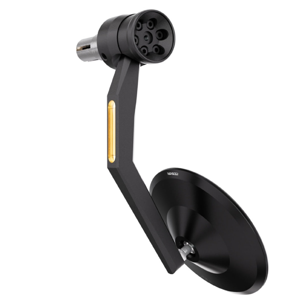 HIGHSIDER Pro MONTANA-RIM Lenkerendenspiegel mit LED-Blinker – Motorrad Bar End Spiegel Blinker Kombination
