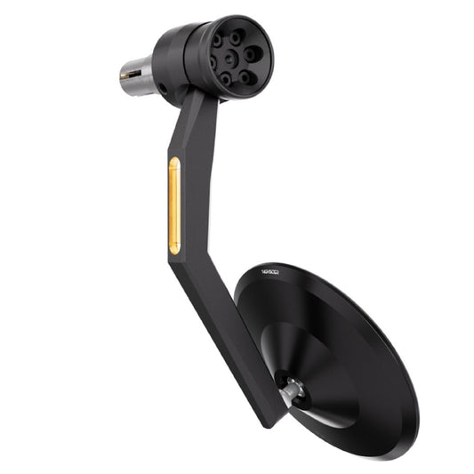 HIGHSIDER Pro MONTANA-RIM Lenkerendenspiegel mit LED-Blinker – Motorrad Bar End Spiegel Blinker Kombination