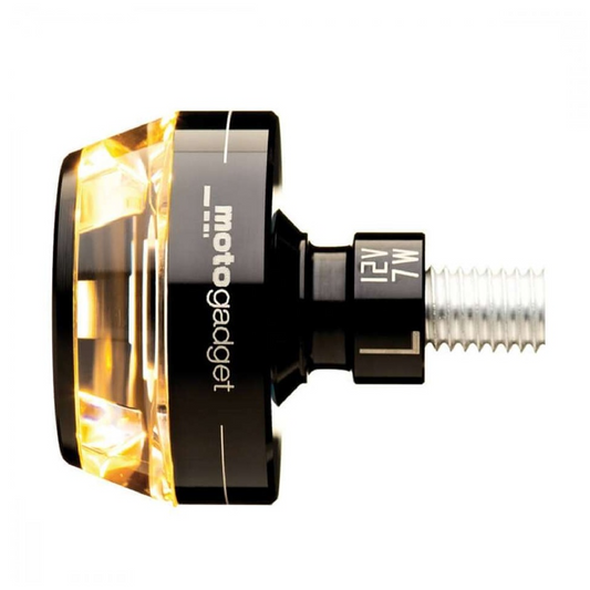 motogadget m-Blaze DISC LED Lenkerendenblinker links schwarz – Motorrad Bar End Blinker Ersatzteil