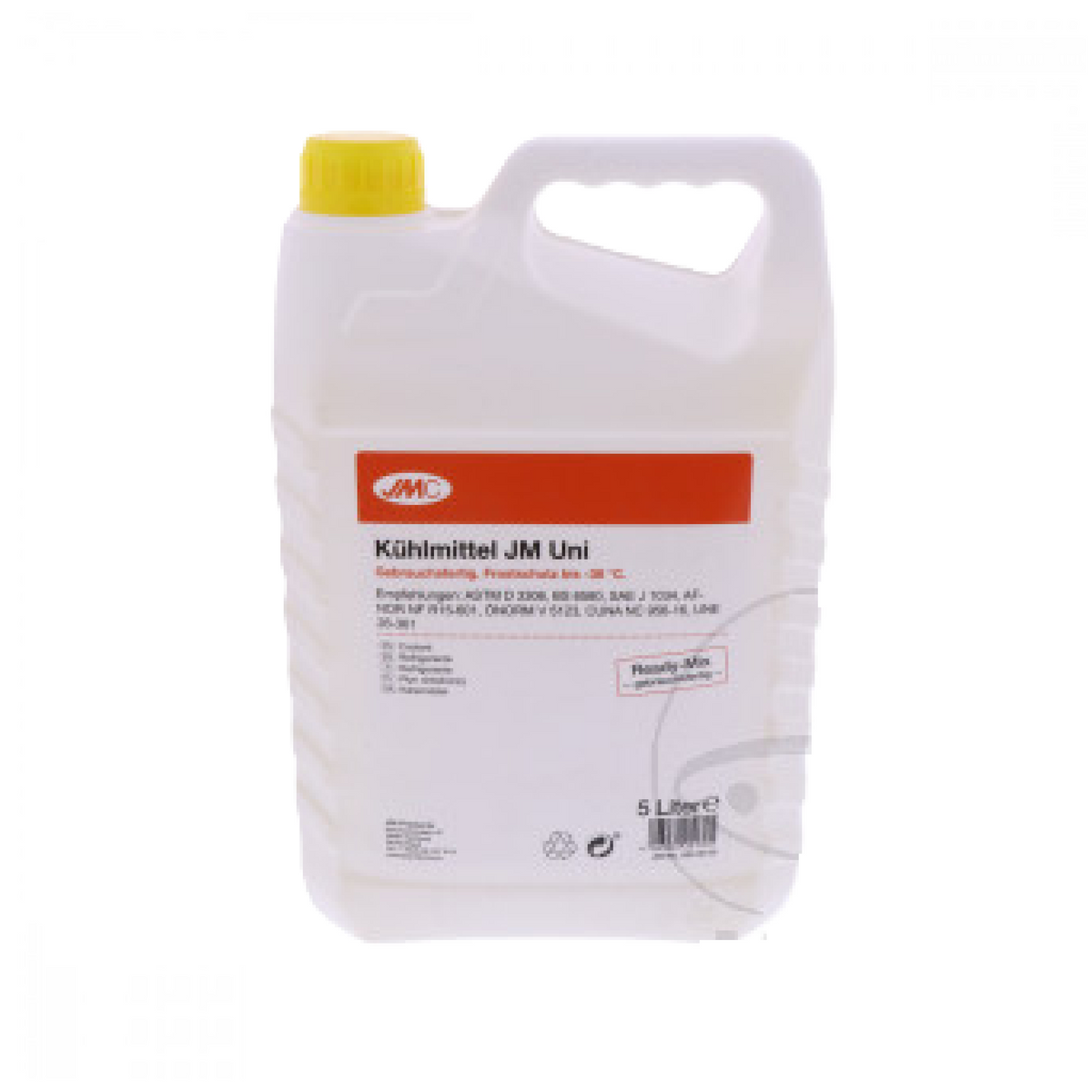 JMC 530.00.00 Kühlmittel Universal 5 Liter Ready-Mix – gebrauchsfertig, gelb, bis -38°C