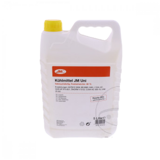 JMC 530.00.00 Kühlmittel Universal 5 Liter Ready-Mix – gebrauchsfertig, gelb, bis -38°C
