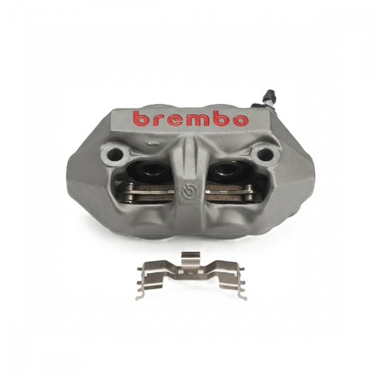 Brembo 717.19.14 Bremssattel vorne rechts für Aprilia RSV4 1000 R und Factory, BMW R 1200 HP2 Sport / Sport ABS, Ducati 1098 / 1198 / 848 / Diavel / Hypermotard / Streetfighter / Desmosedici, KTM RC8 1190 / Super Duke 990 / Supermoto 990, Triumph Daytona 675 R / Speed Triple 1050 / Thruxton 1200, auch APRC – M4.34, titanfarben