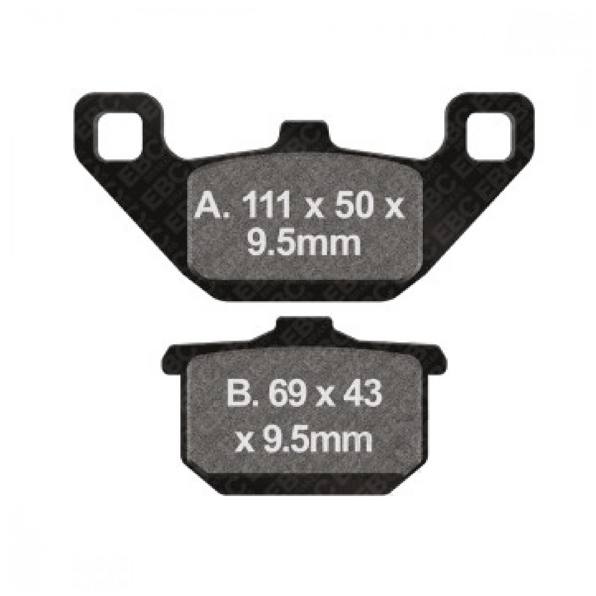EBC 732.69.52 Bremsbeläge vorne für Kawasaki Eliminator, EN, GPZ, GTR, VN, Z, ZL und ZX – organisch