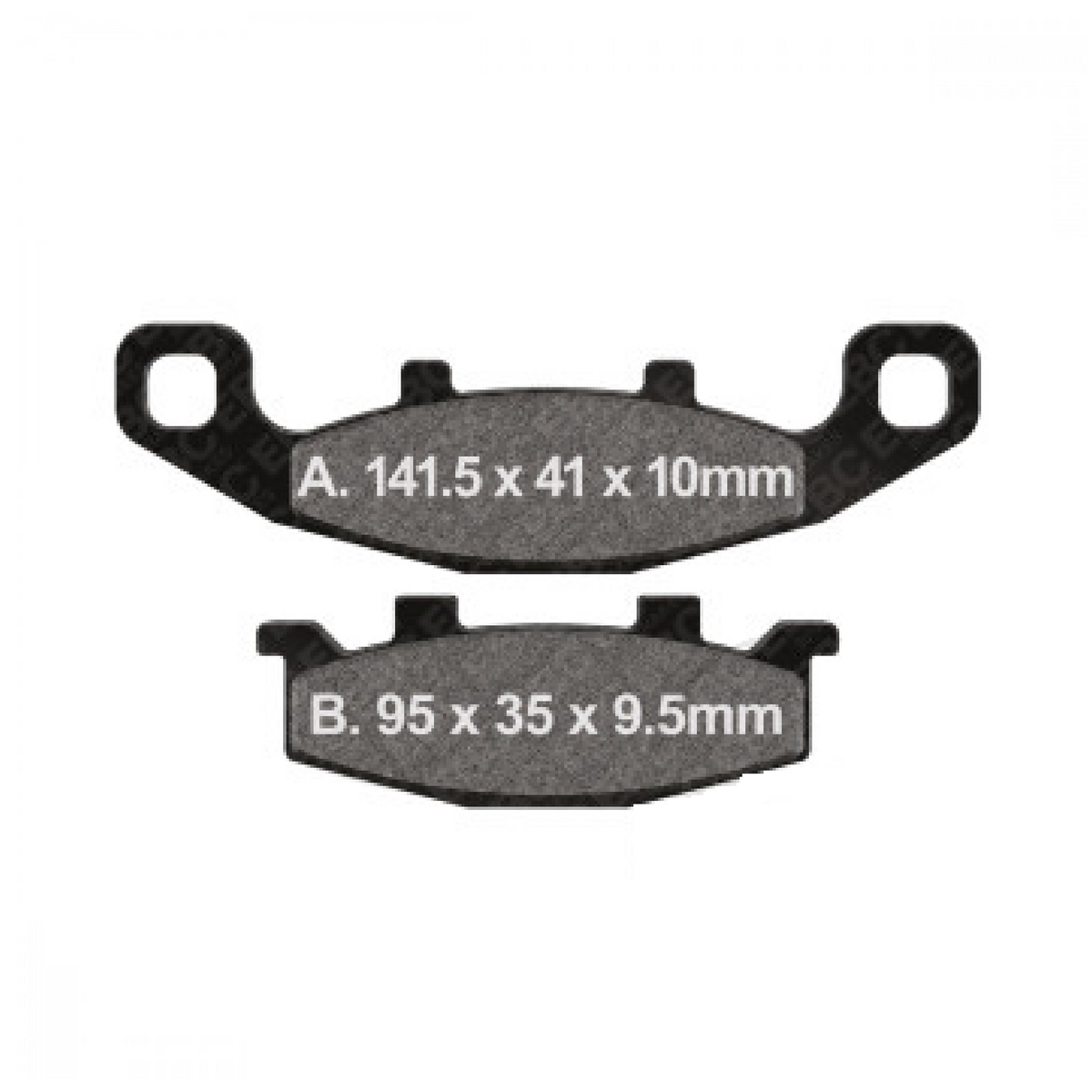 EBC FA129 HH Bremsbeläge vorne für Kawasaki ER-5, GPX/GPZ, GTR, KLE, Zephyr, ZX-10 und ZZR sowie Suzuki DR 800 Big, GS 500, GSF 400 Bandit, GSX 1100 G und VX 800 – organisch Sinter HH