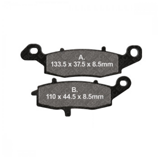 EBC FA231V Bremsbeläge vorne für Suzuki DL 650/1000 V-Strom, GS 500, GSF Bandit, GSR 750, SV 650, SFV 650 Gladius – Semi-Sinter, ECE R90
