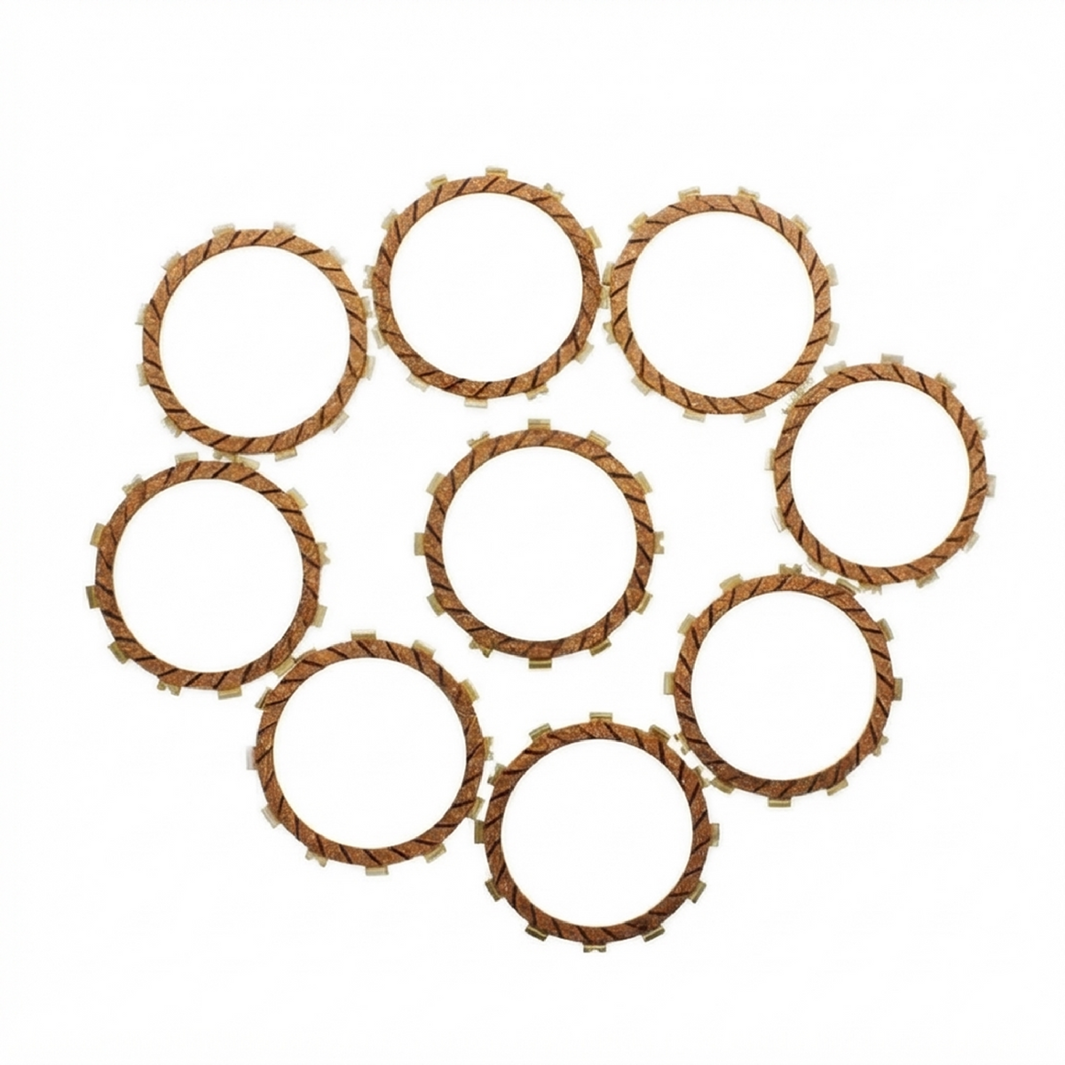 TRW MCC325-9 Kupplungslamellen Standard Satz für Kawasaki KLZ 1000 Versys ABS / Z 900 ABS / Z 900 RS / Z 1000 ABS / Z 1000 SX ABS Bj. 2015–2021 – 9 Lamellen, 136/144 mm