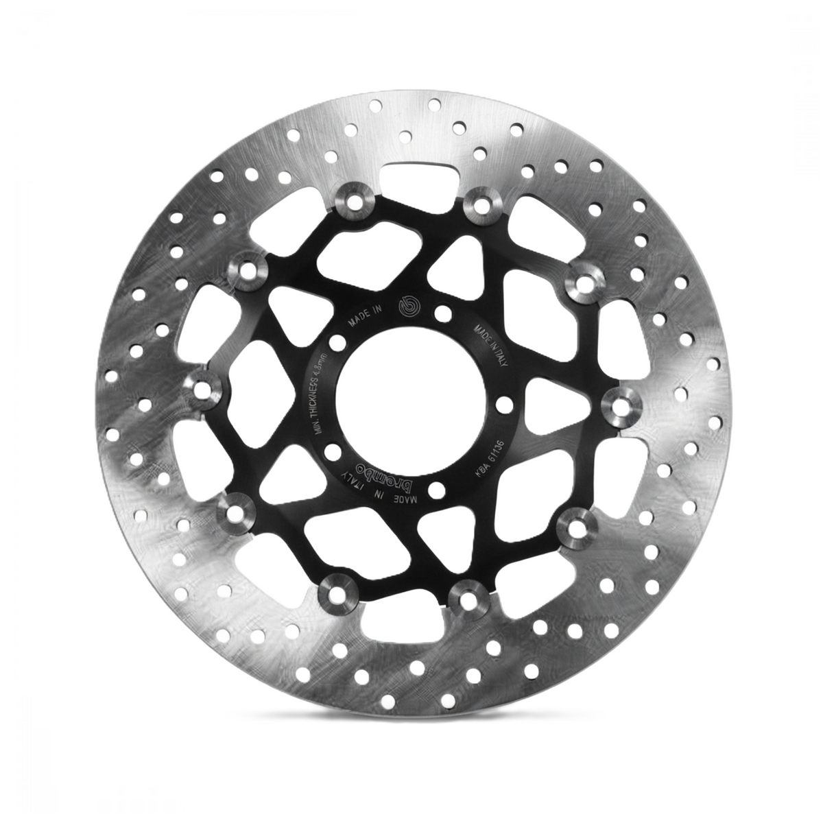 Brembo 78B40845 Bremsscheibe für Ducati Hypermotard 796 und Hypermotard 1100 – schwimmend, 305 mm