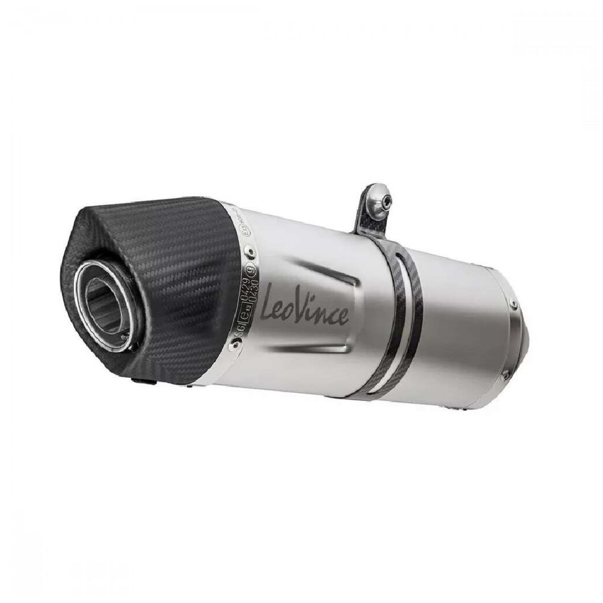 LeoVince 782.04.47 LV ONE EVO Schalldämpfer für Honda VFR 1200 X / XD / XL / XDL Crosstourer – Edelstahl im Titan-Look mit Carbon-Endkappe