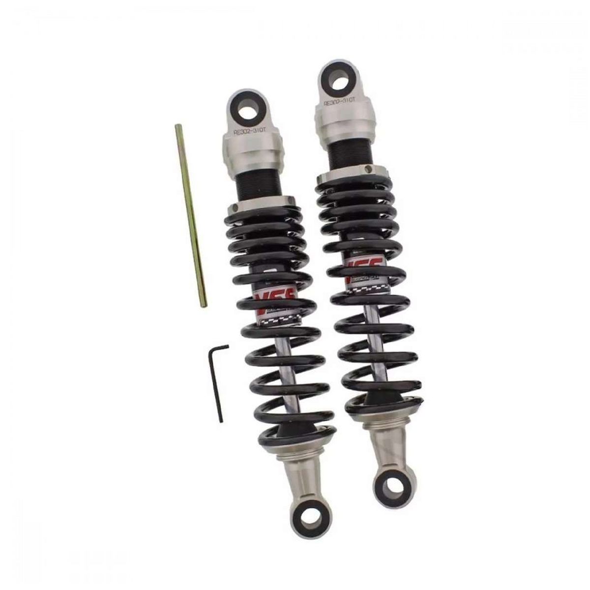 YSS RE302-310T-18-88 Stereo-Federbeinsatz für Yamaha XJ 900 / XJ 900 F – schwarze Federn, einstellbar, 310 mm