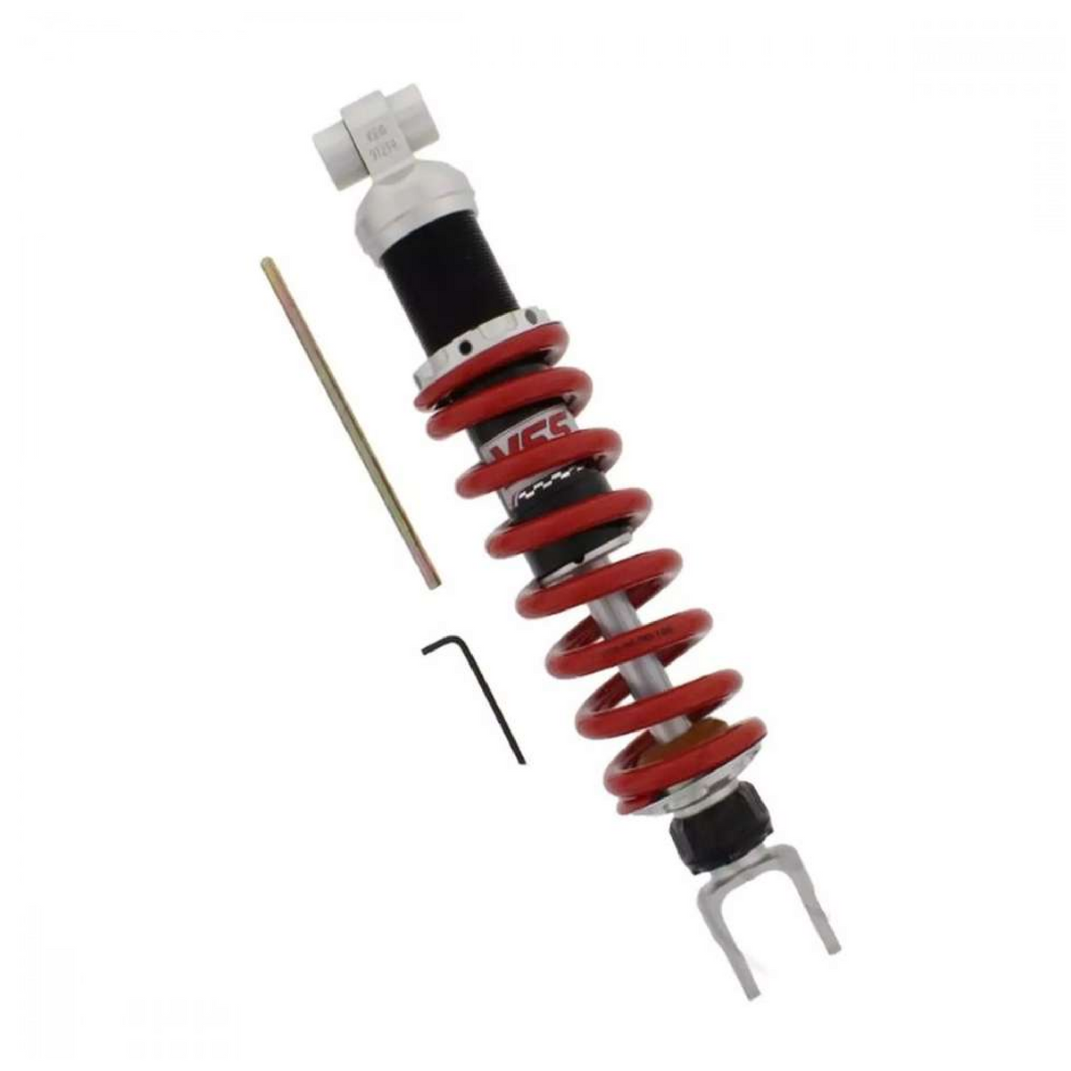 YSS 789.02.25 Federbein für Yamaha FZR 1000 Genesis Exup 1989–1995 – Gasdruck, 345 mm, rote Feder