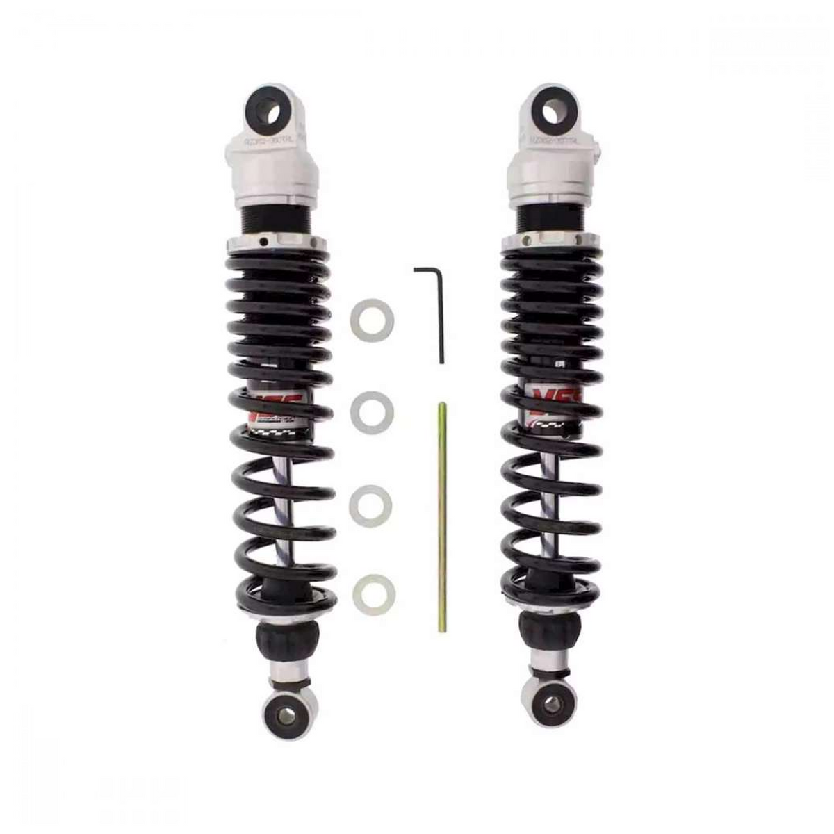 YSS RZ362-360TRL-21-88 Federbein-Satz für Kawasaki ZRX 1100 / ZRX 1200 S / R – Gasdruck, 360 mm, schwarze Federn

