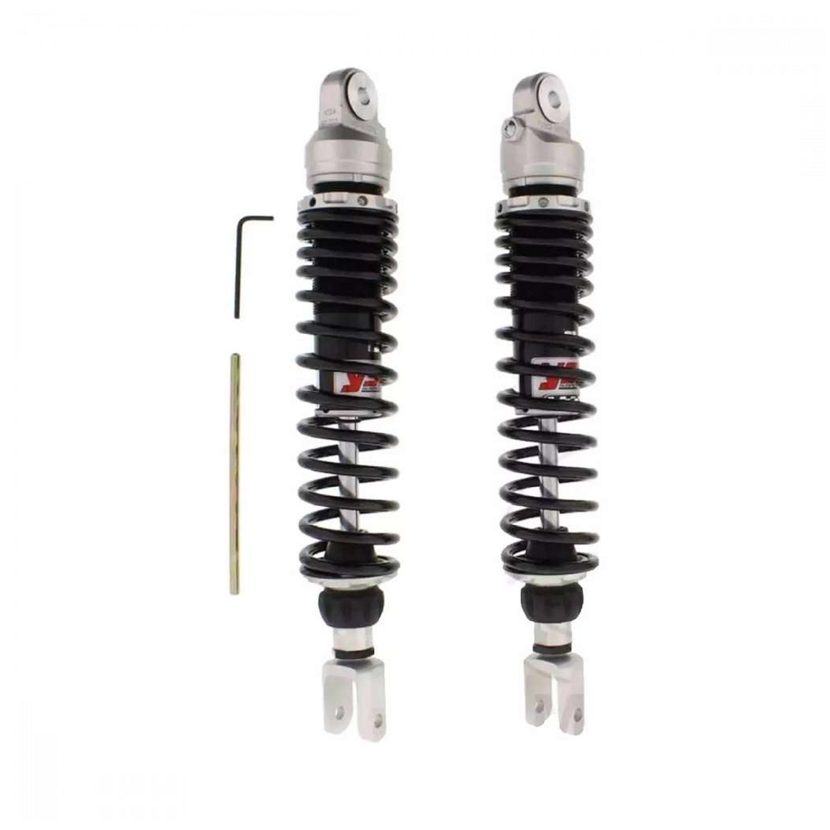 YSS TZ362-370TRL-08-88 Federbein-Satz für BMW C1 125 / C1 200 einschließlich ABS – Gasdruck, 370 mm, schwarze Federn
