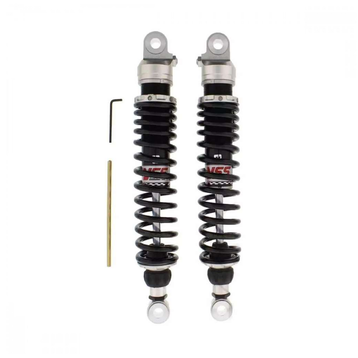 YSS RZ362-360TRL-22-88 Federbein-Satz für Triumph Bonneville 865 T100, Scrambler 865 und Thruxton 900 – Gasdruck, 360 mm, schwarze Federn