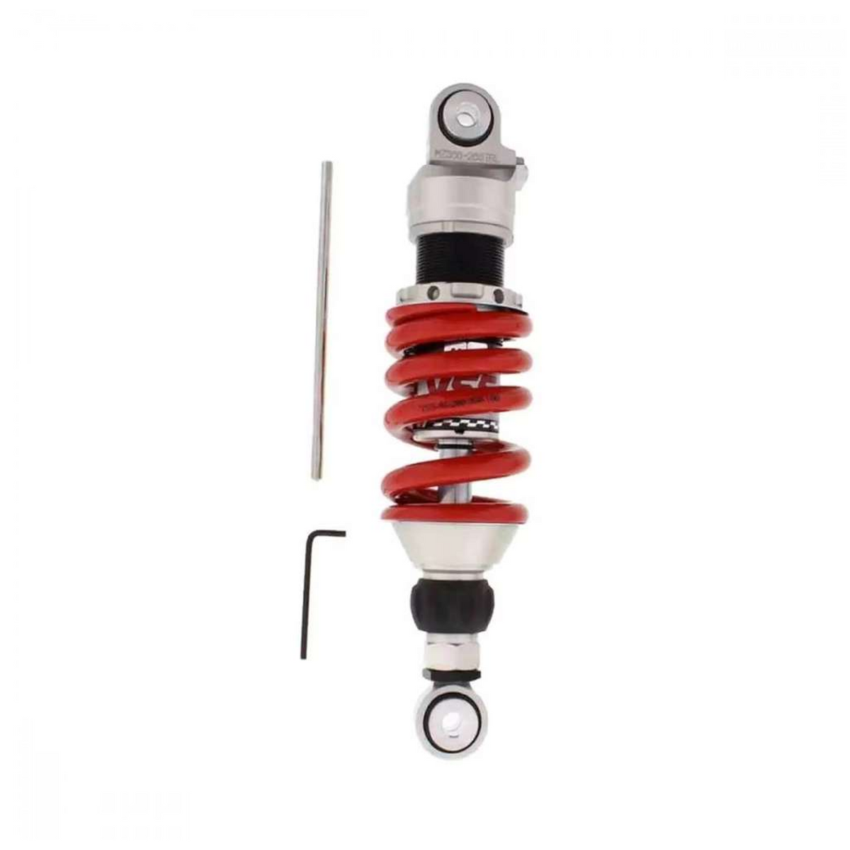 YSS MZ366-265TRL-03-85 Federbein für Honda VT 600 C Shadow – Gasdruck, 265 mm, rote Feder