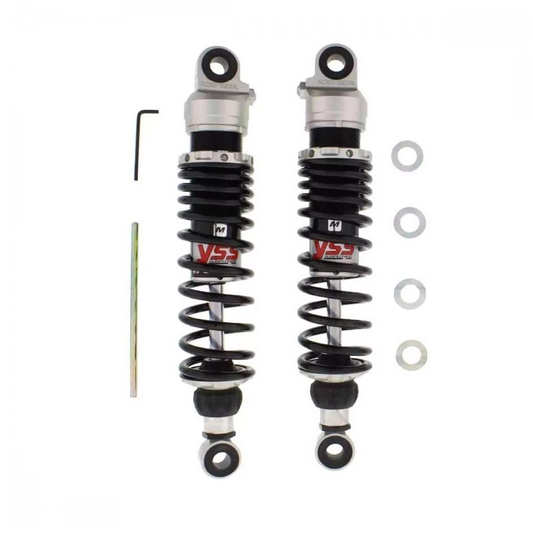 YSS RZ362-320TRL-47-88 Federbein-Satz für Yamaha SR 500 – Gasdruck, 320 mm, schwarze Federn

