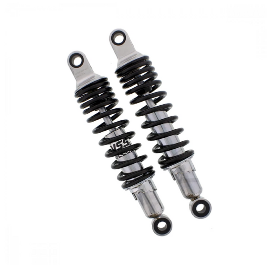 YSS RD222-300P-02-18 Federbein für Kawasaki BJ 250 Estrella, Suzuki GT, Yamaha Virago und Yamaha Drag Star – Öldruck, 300 mm, schwarze Feder
