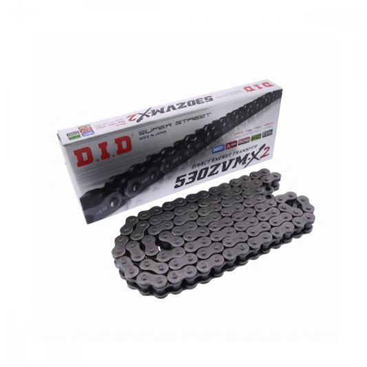 DID 797.05.84 X-Ring-Antriebskette 530ZVMX2/114 für Triumph Tiger 955 i / Tiger 1050 – offen mit Nietschloss, 114 Glieder