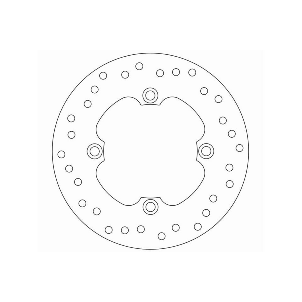 Ferodo FMD0014R Bremsscheibe hinten für Honda CB 600 Hornet / CBR 600 / CBR 900 / CBR 1000 / VTR 1000 / Triumph Speed Triple / Daytona 955 – starr, 220 mm